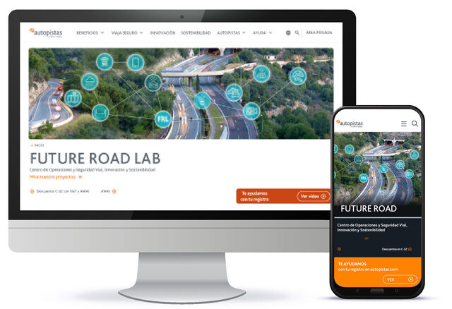 Nova web d’autopistas.com en ordinador i mòbil